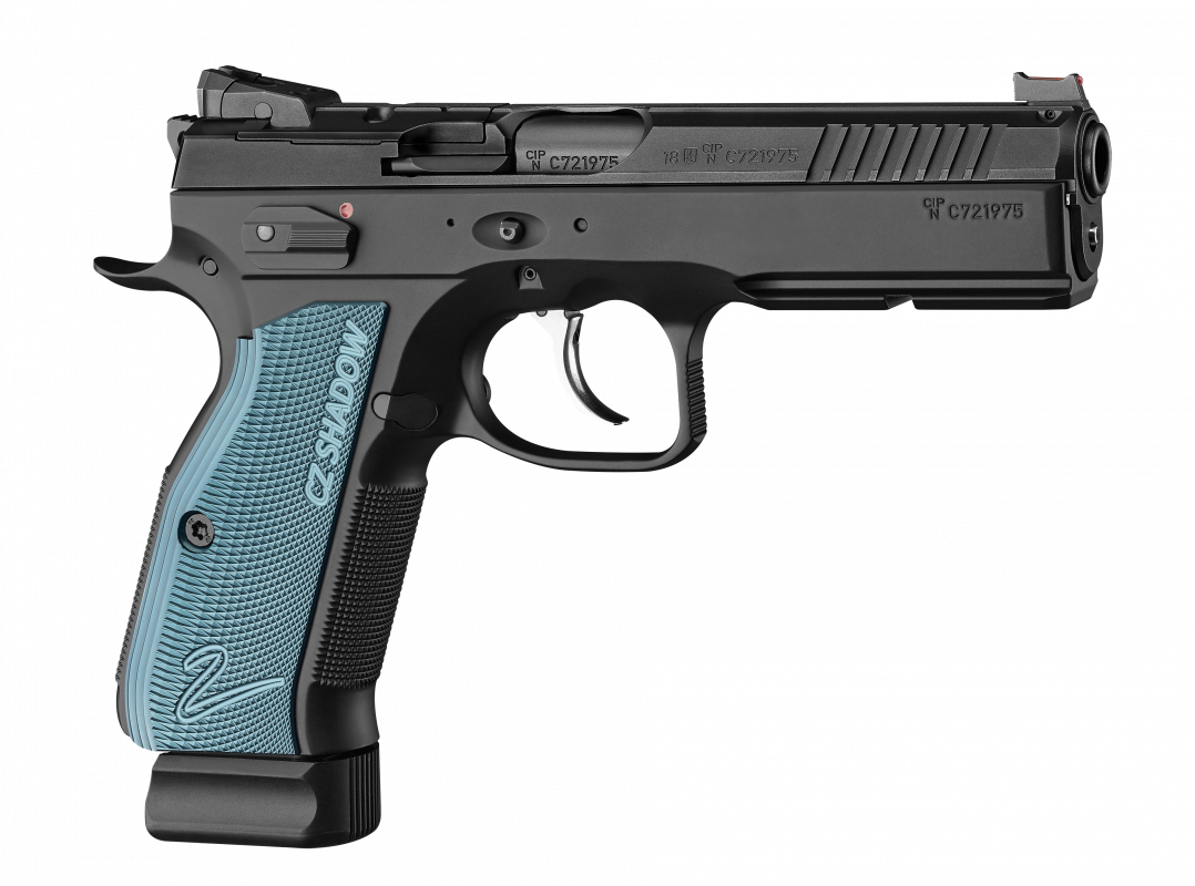 CZ 75 Shadow 2 Blue Grip OR 9mm Luger CZ 75 Shadow 2 Blue Grip OR 9mm Luger