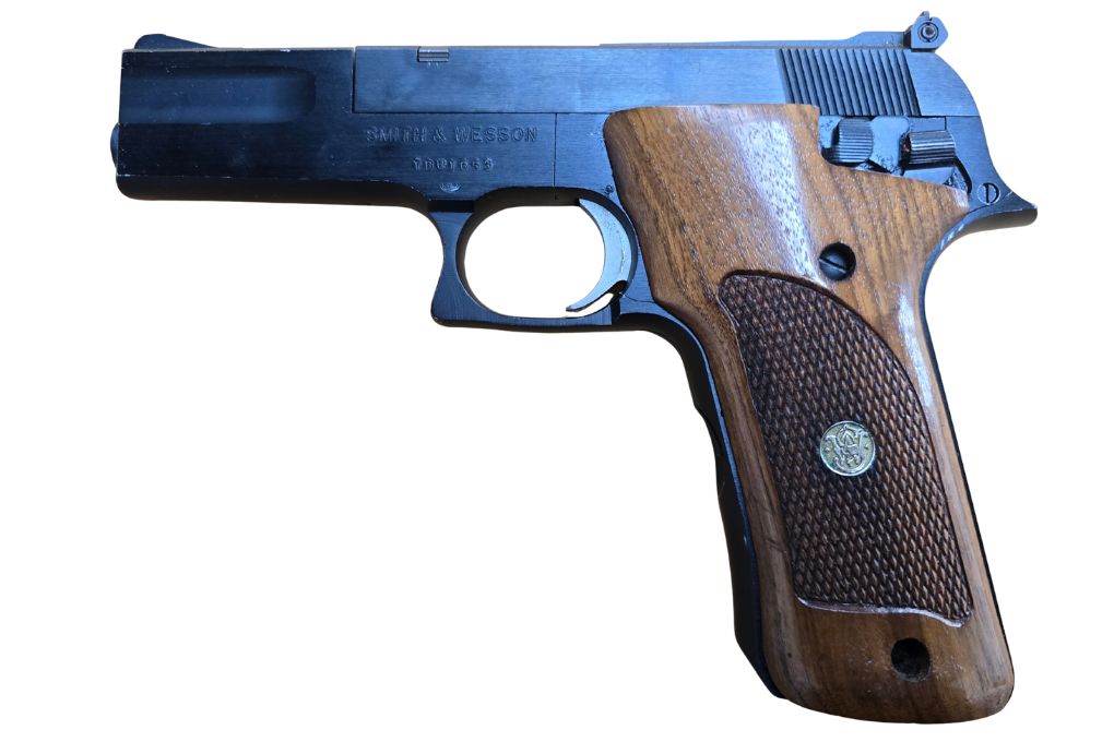 gebr. SMITH & WESSON Mod. 422 mit Holzgriff, Zustand: Gut