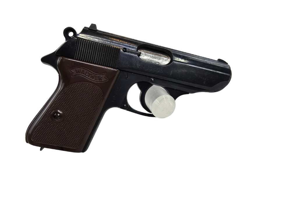 gebr. WALTER Mod. PPK Kal. 7,65 mit Originalkoffer und Ersatzmagazin, Zustand: gut 