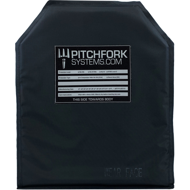 PITCHFORK NIJ Level IIIA 10x12 Inch Soft Armor 
