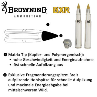 BROWNING .270 Win. BXR 8,68g/134gr BROWNING .270 Win. BXR 8,68g/134gr