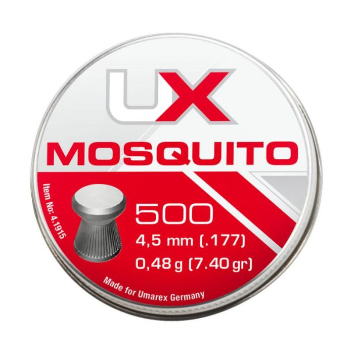 UMAREX 1x500 Mosquito Diabolos cal. 4,5mm 0,45g  flach, geriffelt 
