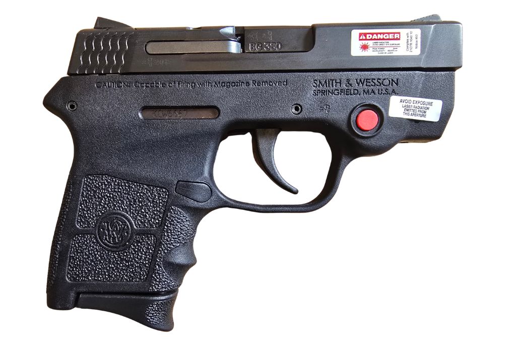 gebr. SMITH & WESSON Mod. 380 Bodyguard mit Reservemagazin im Originalkoffer, Zustand: Neuwertig