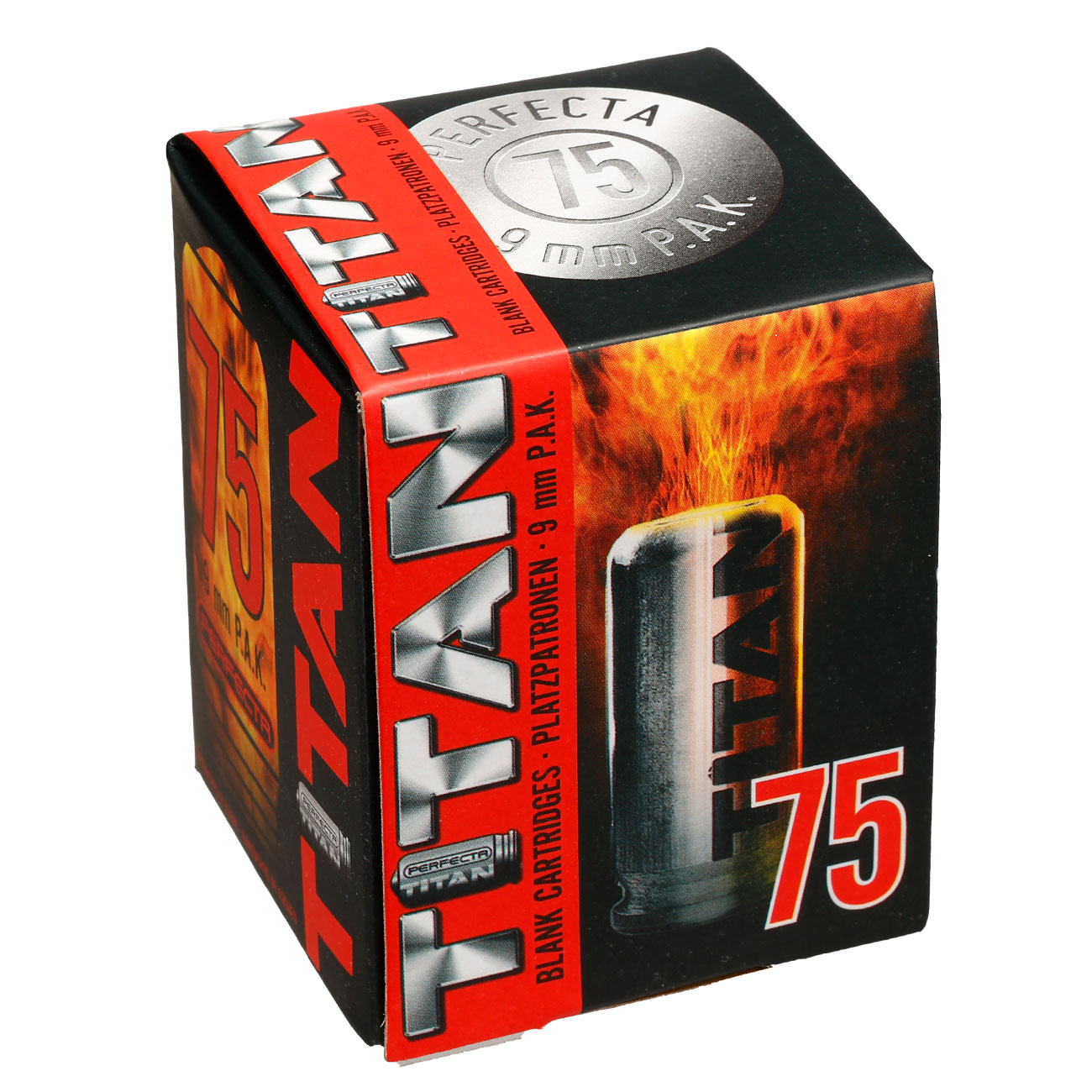 PERFECTA Titan Platzpatronen 9mm P.A.K. 75 Stk.