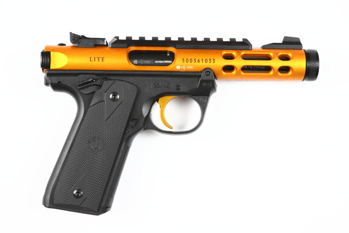 RUGER Mark IV 22/45 Lite Gold/Black LL4,4" .22lfB