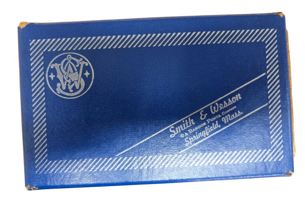 gebr. SMITH & WESSON Mod. 60 2"-Lauf mit Holzgriff in der Originalbox, Zustand: Sehr gut