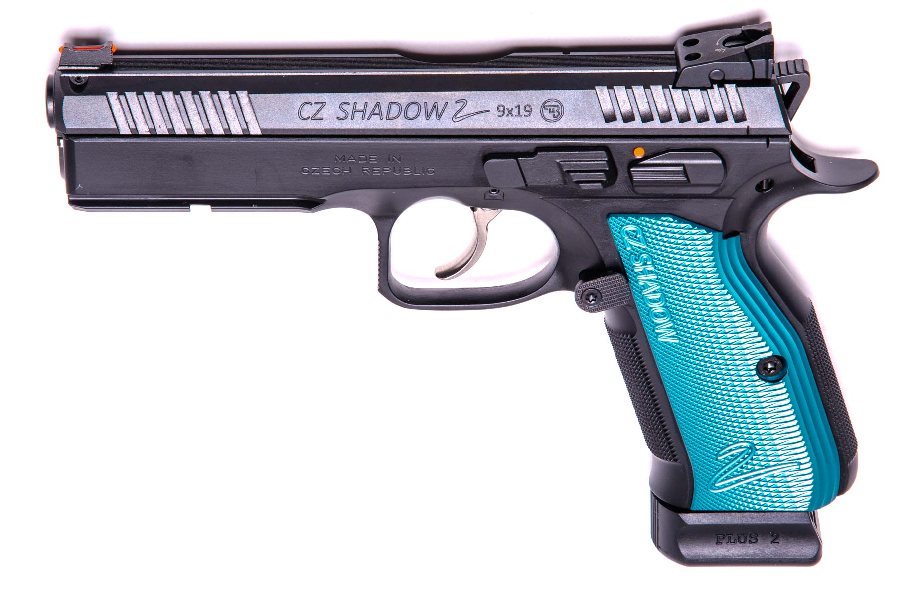 CZ 75 Shadow 2 Blue Grip LL12,0cm 9mm Luger CZ 75 Shadow 2 Blue Grip LL12,0cm 9mm Luger