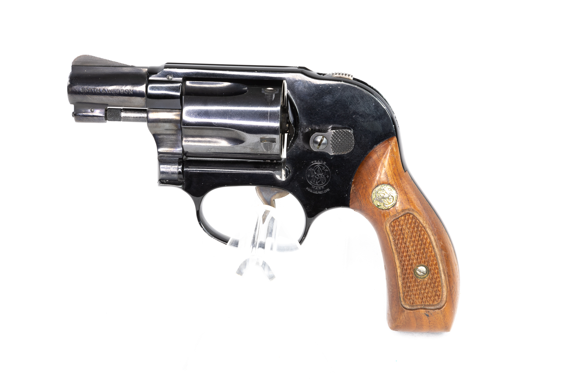 gebr. SMITH & WESSON Mod. 38 Airweight mit Holzgriffschalen Zustand: Sehr gut