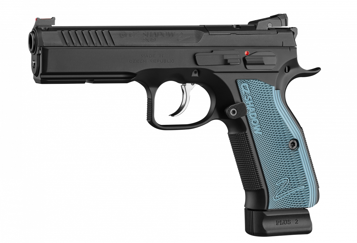 CZ 75 Shadow 2 Blue Grip OR 9mm Luger CZ 75 Shadow 2 Blue Grip OR 9mm Luger