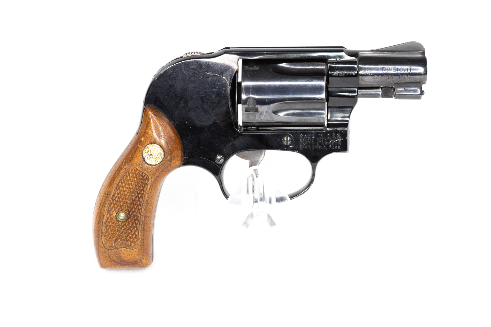 gebr. SMITH & WESSON Mod. 38 Airweight mit Holzgriffschalen Zustand: Sehr gut gebr. SMITH & WESSON Mod. 38 Airweight mit Holzgriffschalen Zustand: Sehr gut