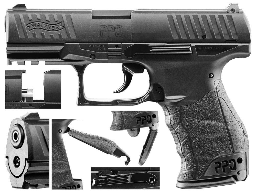 UMAREX Walther PPQ 8 Schuss, 4,5mm Diabolo UMAREX Walther PPQ 8 Schuss, 4,5mm Diabolo