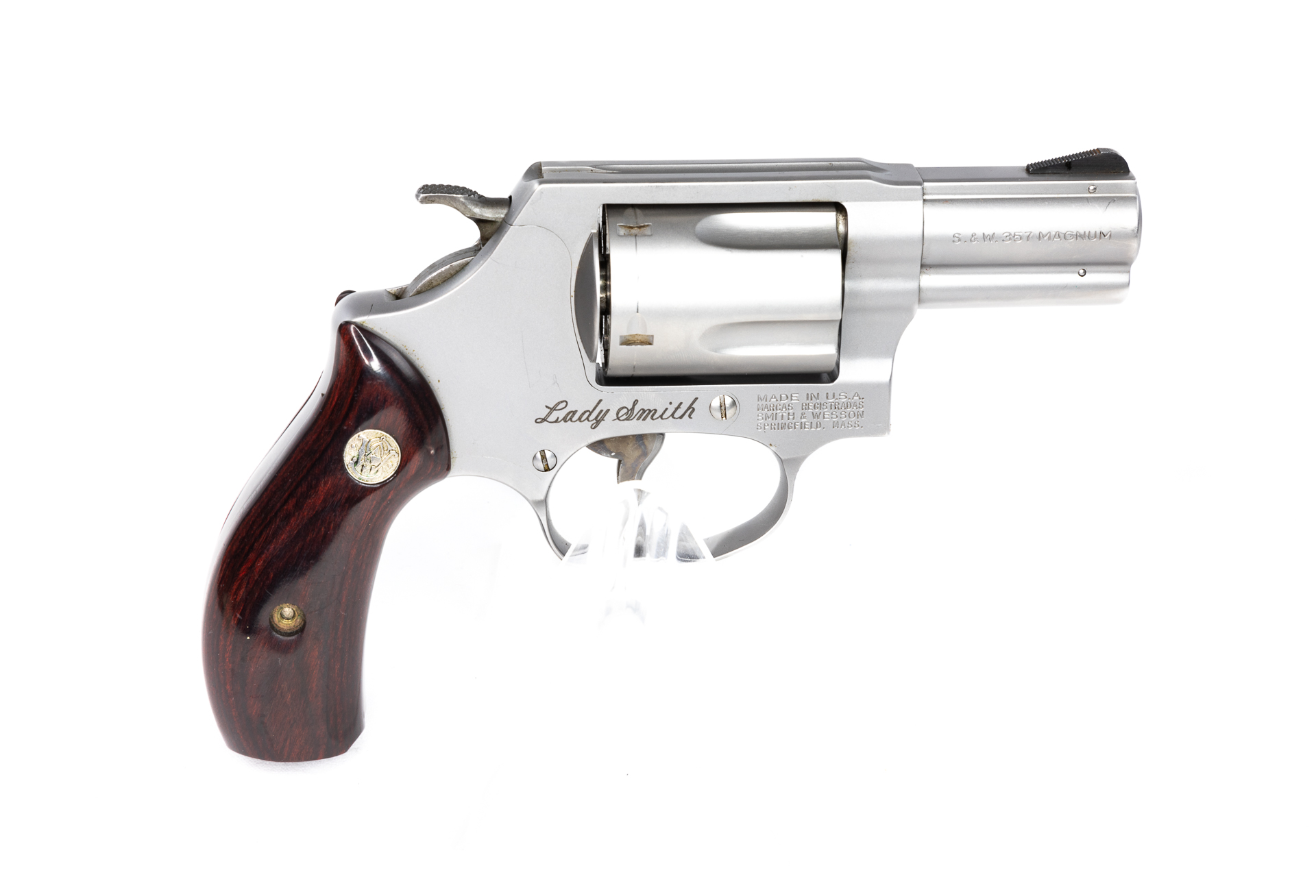 gebr. SMITH & WESSON Revolver Mod. 60 Lady Smith, 3" mit Rosenholzgriff, Zustand: Sehr gut, NPR: € 1.562,00 gebr. SMITH & WESSON Revolver Mod. 60 Lady Smith, 3" mit Rosenholzgriff, Zustand: Sehr gut, NPR: € 1.562,00