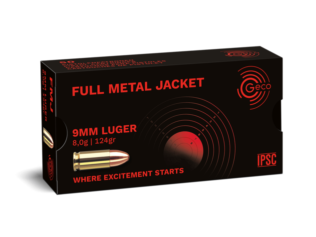 GECO 9 mm Luger FMJ 8g/124gr