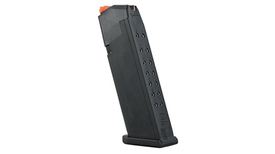 Glock Magazin 17 17 Schuss mit Orangem Zubringer