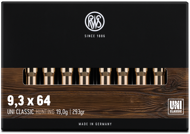 RWS 9,3x64 UNI Classic 19,0g/293gr RWS 9,3x64 UNI Classic 19,0g/293gr