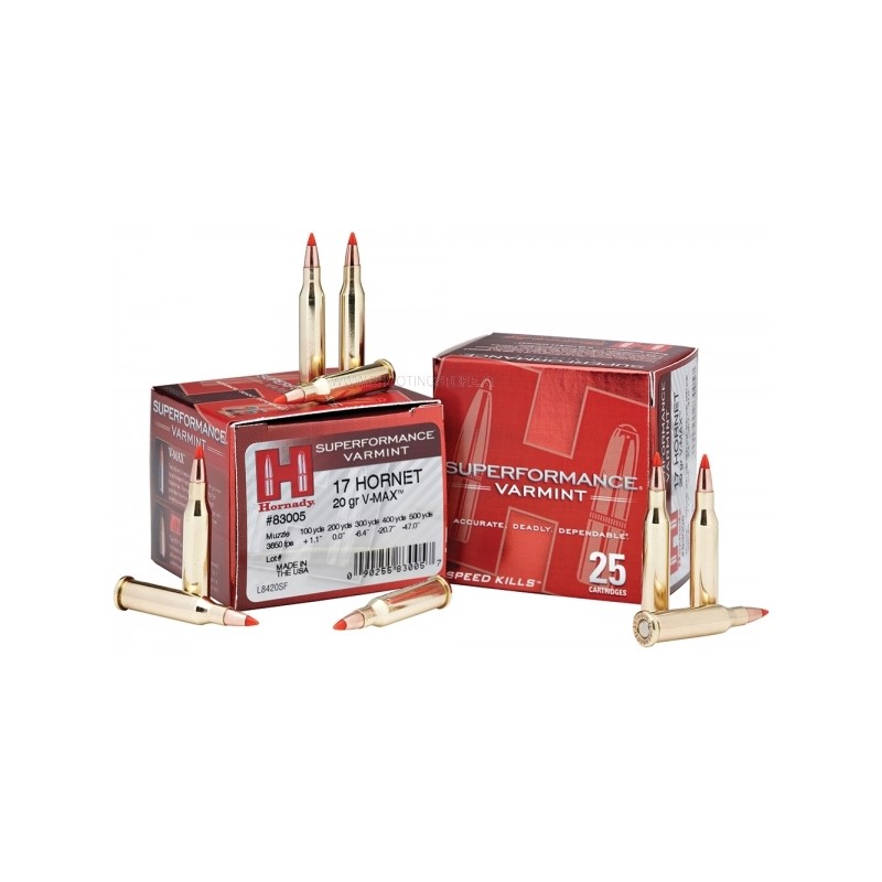 HORNADY .17 Hornet V-Max Varmint 1,3g/20gr