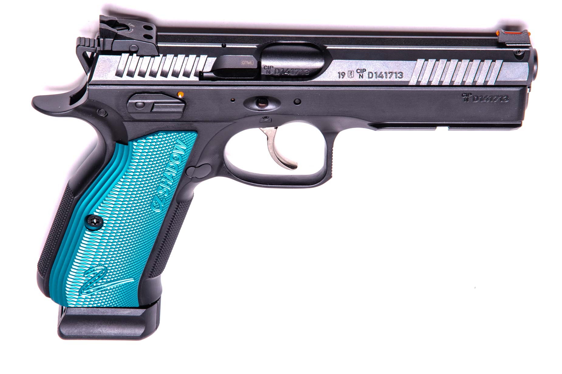 CZ 75 Shadow 2 Blue Grip LL12,0cm 9mm Luger CZ 75 Shadow 2 Blue Grip LL12,0cm 9mm Luger