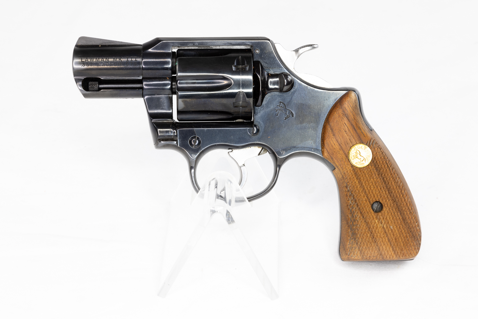 RARITÄT - gebr. COLT Revolver Mod. Lawman MKIII mit Holzgriff und Lederholster RARITÄT - gebr. COLT Revolver Mod. Lawman MKIII mit Holzgriff und Lederholster